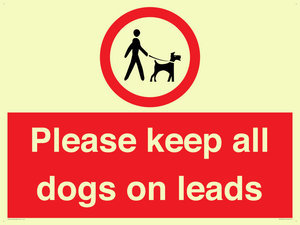 Please keep all dogs on leads